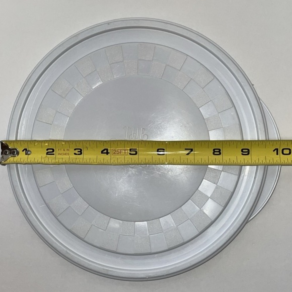 Genuine Pampered Chef Replacement Bowl Lid ONLY 9.5" White Plastic‎ Round USA